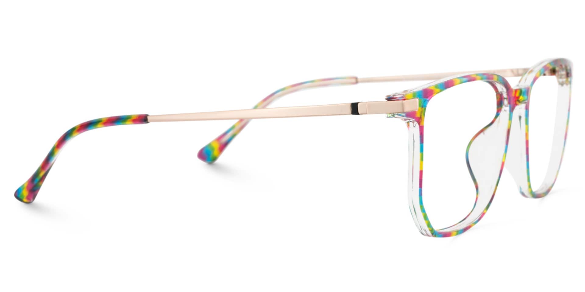 Fezell Multicolor Thin Frame Eyeglasses | Zeelool Optical4