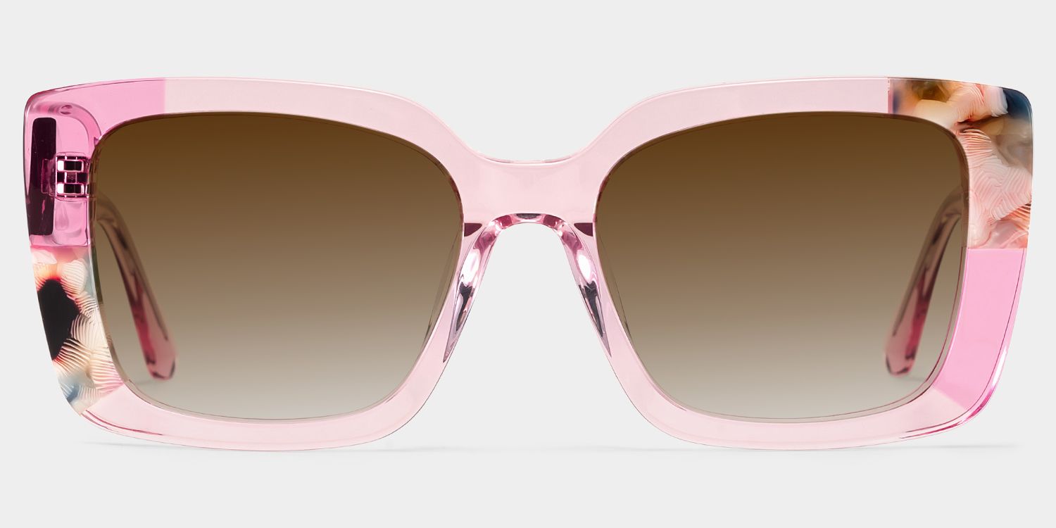 Palma Acetate Pink Frame Sunglasses | ZEELOOL2