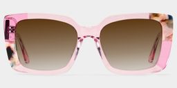 Palma Pink Square Sunglasses2