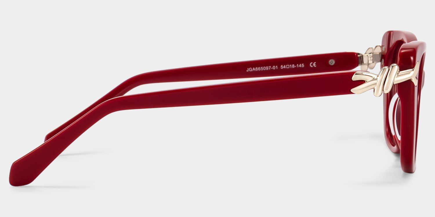 Isolde Red Cat-Eye Glasses | ZEELOOL4