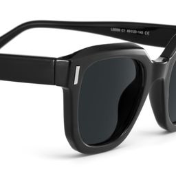 Nia Black Square Sunglasses5