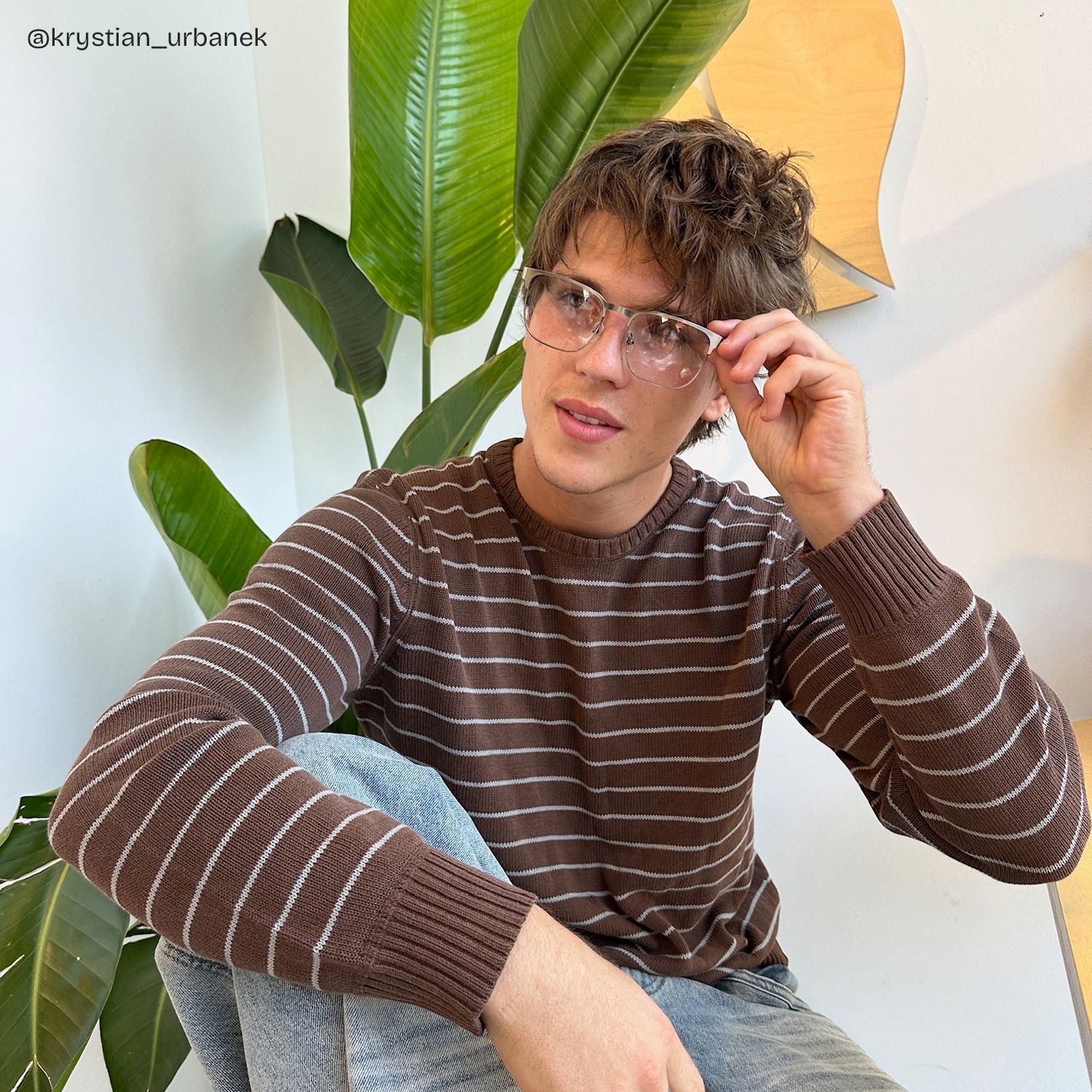 Luke silver browline glasses Online | ZEELOOL