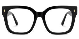 Scicluna Square Black Glasses0