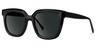 Lark Square Black Polarized Sunglasses2