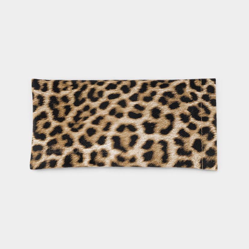Leopard Print Eyeglasses Bag