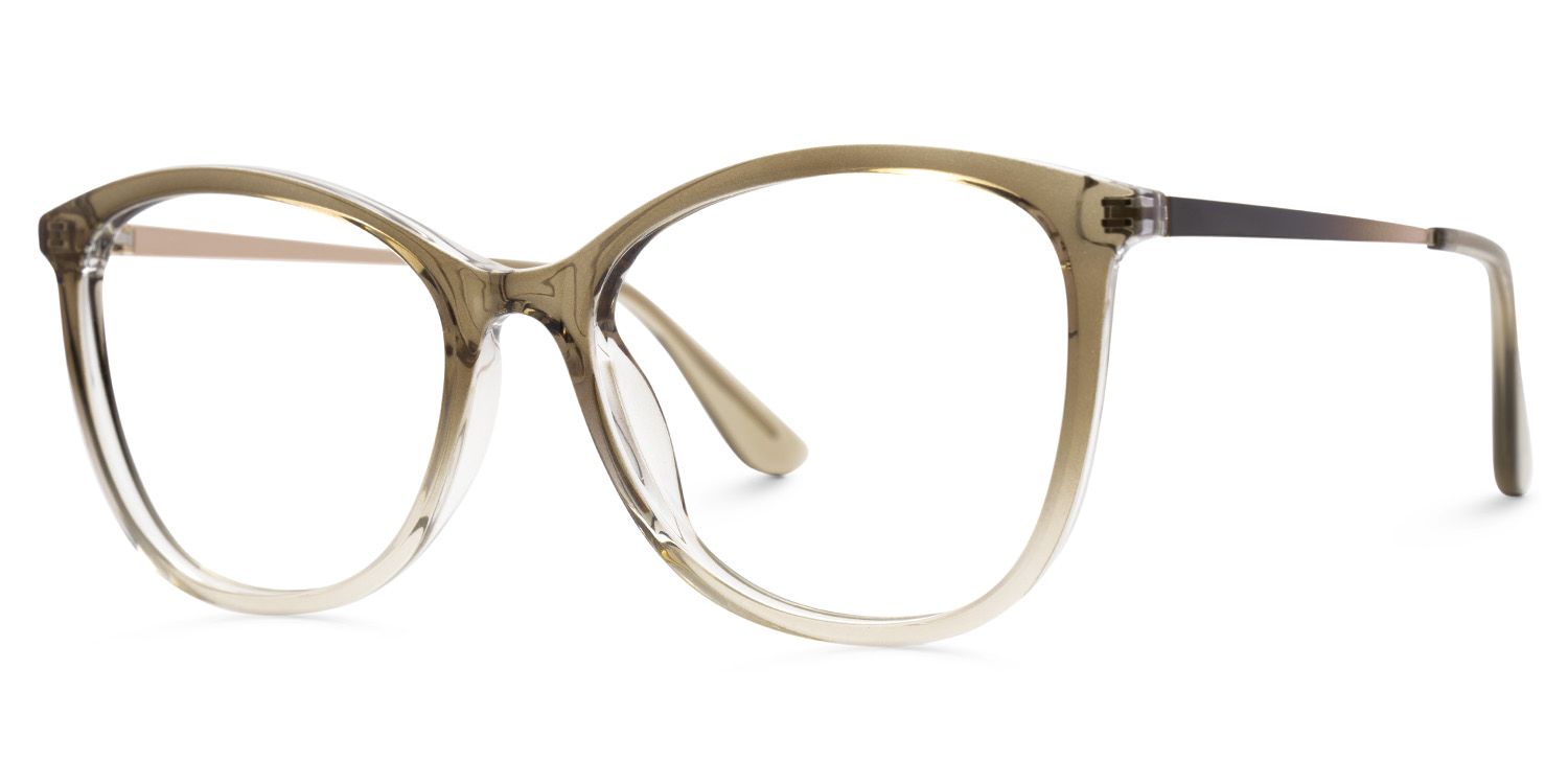 Jenee Thin Brown Glasses Frame in Oval Design | Zeelool1