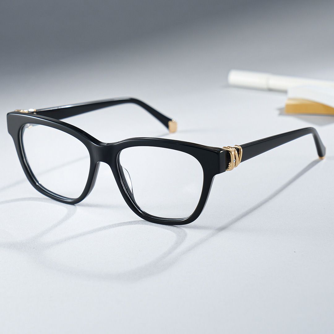 Square Black Eyeglasses- Julian Acetate Frame Glasses3
