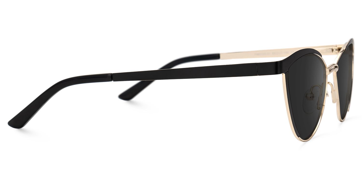 Sydney Cat Eye Black Sunglasses | Zeelool Glasses2