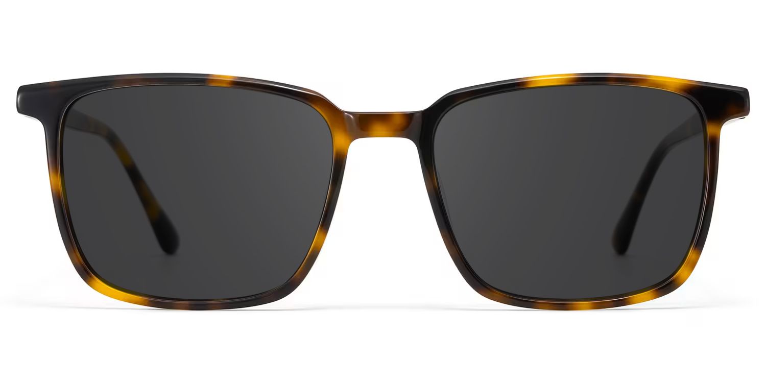 Rectangle Tortoise Eyeglasses- Aidan Acetate Frame Glasses0