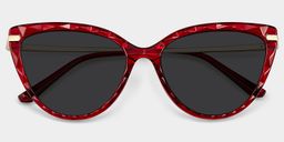 Lucas Red Cat eye Sunglasses1