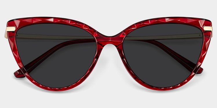Lucas Red Cat eye Sunglasses
