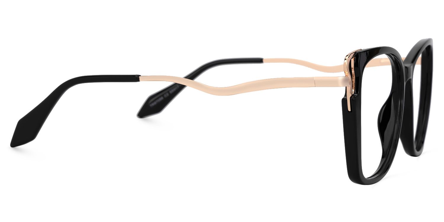 Farria Square Mixed Material Frame Glasses -Zeelool2