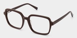 Kenneth Dark Brown Square Glasses2
