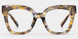 Malcolm Square Brown Glasses0