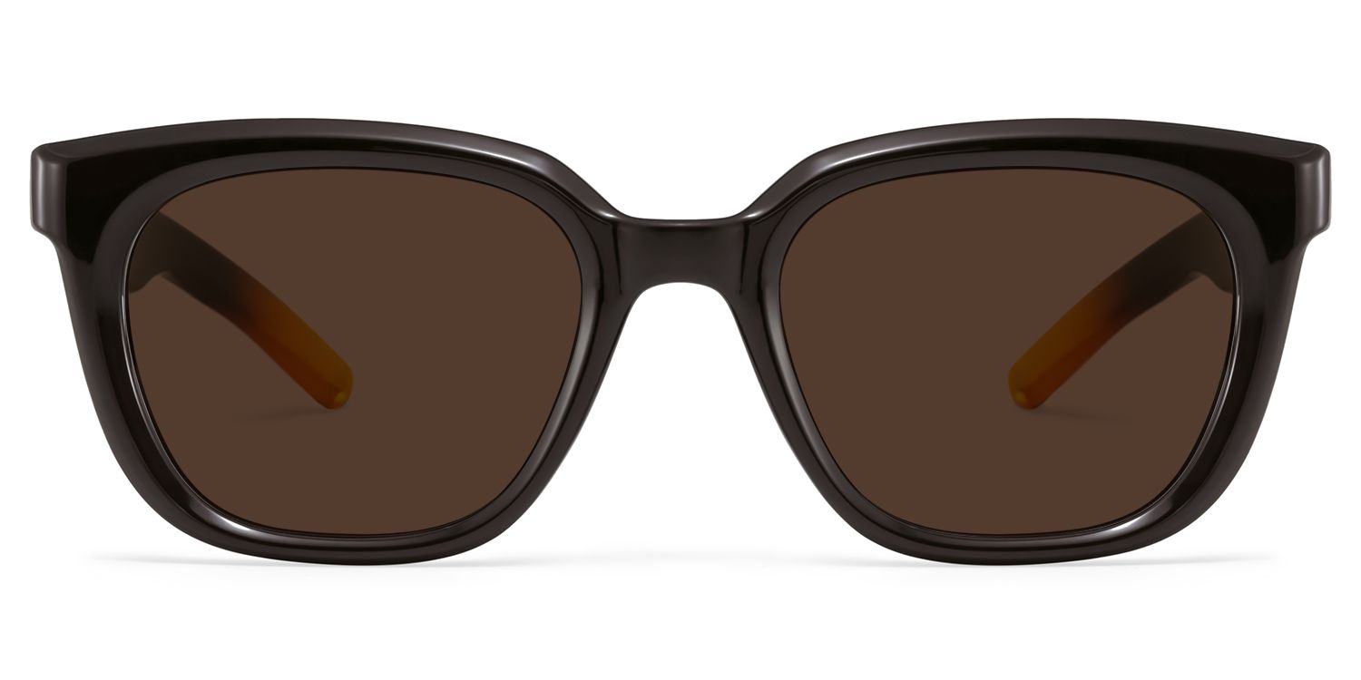 Lyric black Frame Polarized Sunglasses with rectangle Style Online | ZEELOOL1