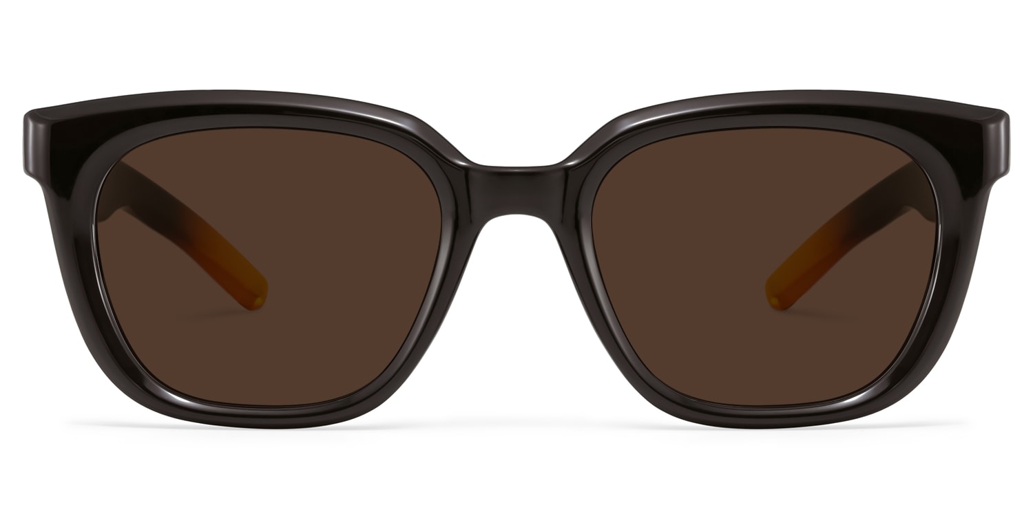 Lyric Black Rectangle Sunglasses