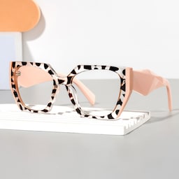 Sileidy Geometric Havana Glasses0