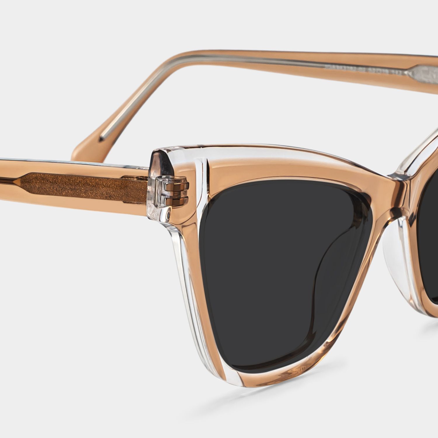 Saucie Light Brown Cat eye Frame Sunglasses | Zeelool4