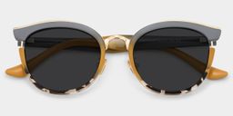 Laraine Gray Cat eye Sunglasses1