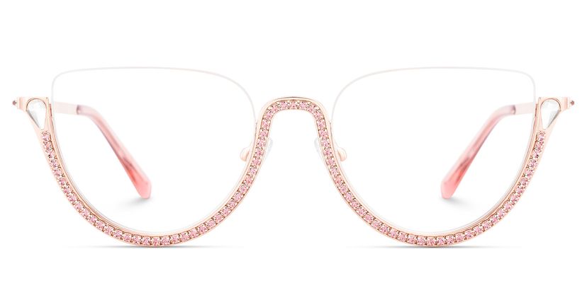 Sparkle Cateye Pink Glasses
