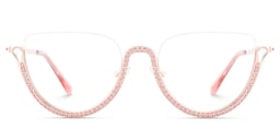 Sparkle Cateye Pink Glasses2