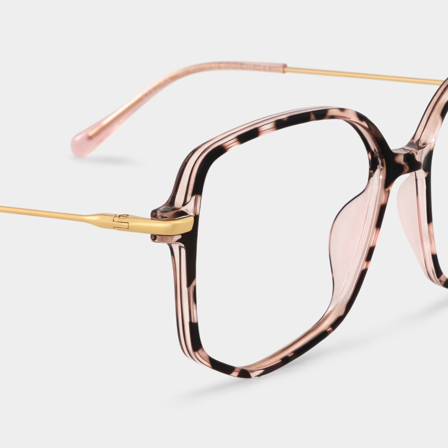 Payton Geometric Tortoise Color Frame Glasses | ZEELOOL4
