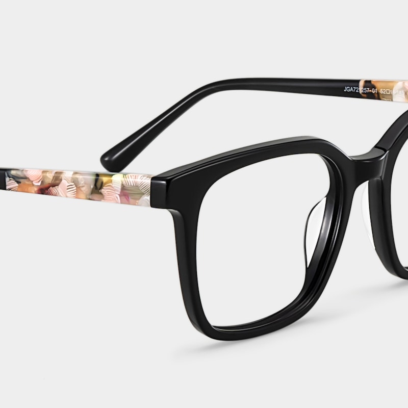 Freya Black Frame Glasses with Square Frame Online | ZEELOOL4