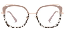 Bilal Square Khaki Glasses0