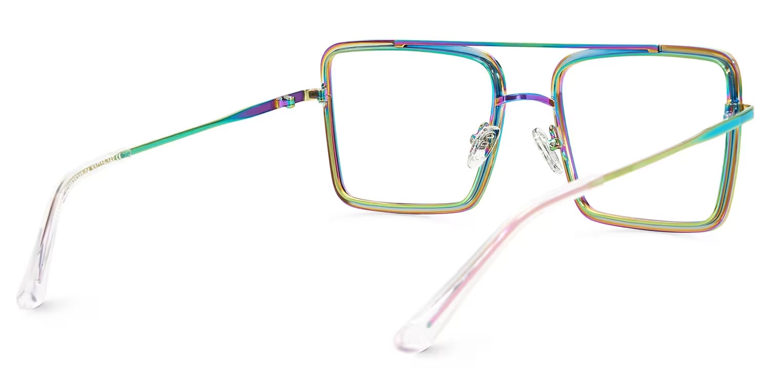 Diva Square Iridescent Glasses5