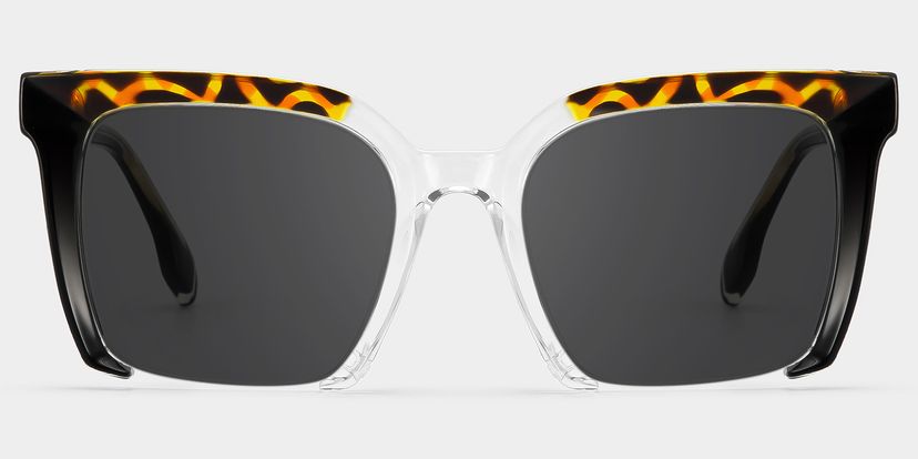 Misty Square Black Glasses