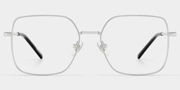 Abigail Square Silver Glasses0
