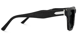 Riley Rectangle Black Glasses3