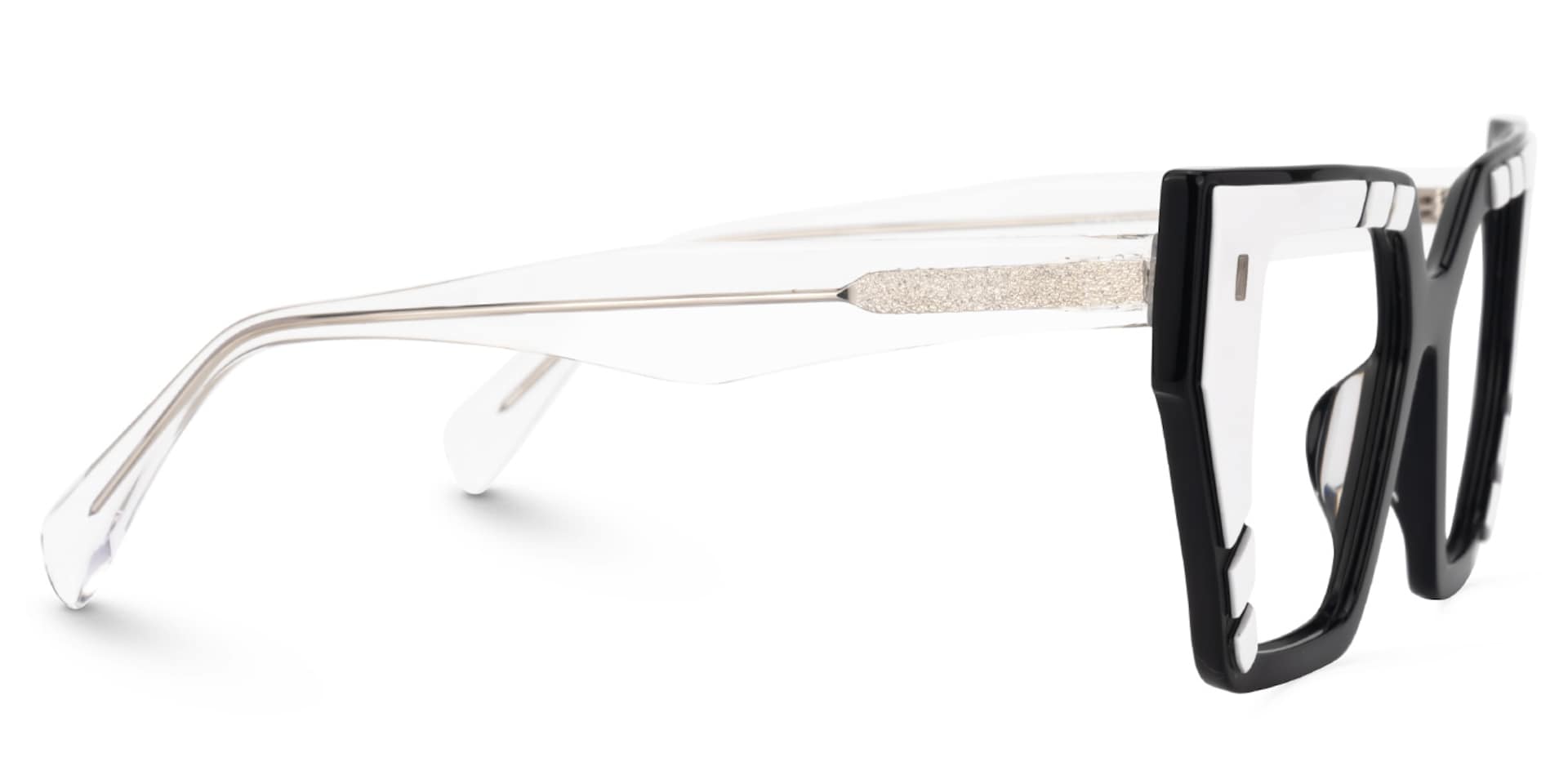 Amarys Designer Eyeglasses in Cateye White Frame2