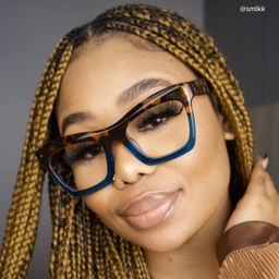 Benitez Square Blue Glasses6