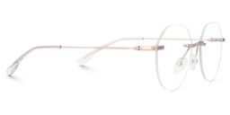 Osorio Rose Gold Geometric Glasses3