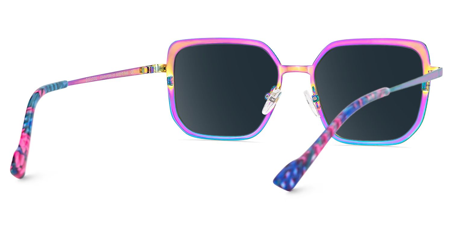Vintage Metal Frame Glasses in Iridescent Color4