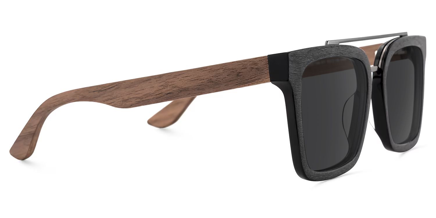 Pascal Aviator Style Black Frame Sunglasses | ZEELOOL3