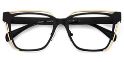 Diorney Rectangle Black Glasses2