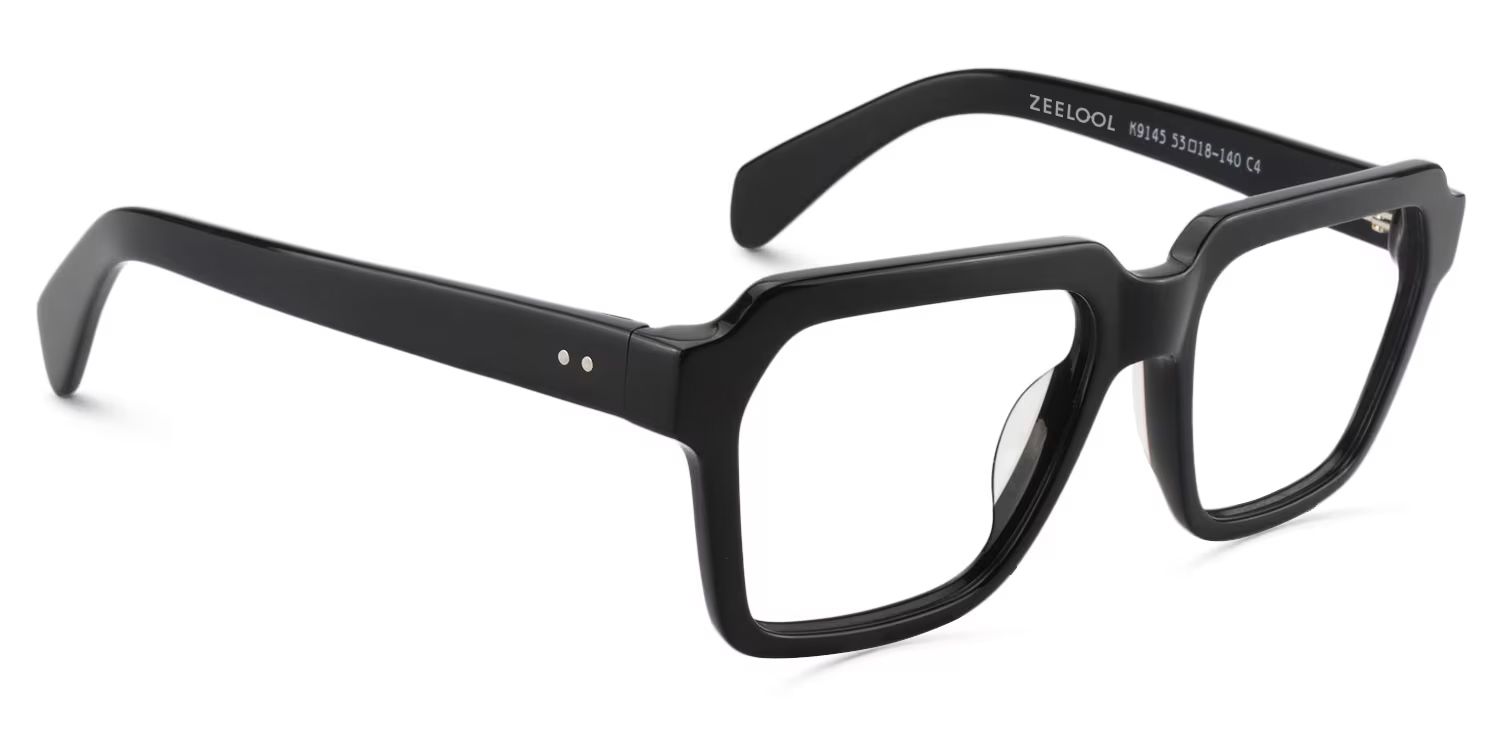 Square Black Glasses | ZEELOOL Canada3