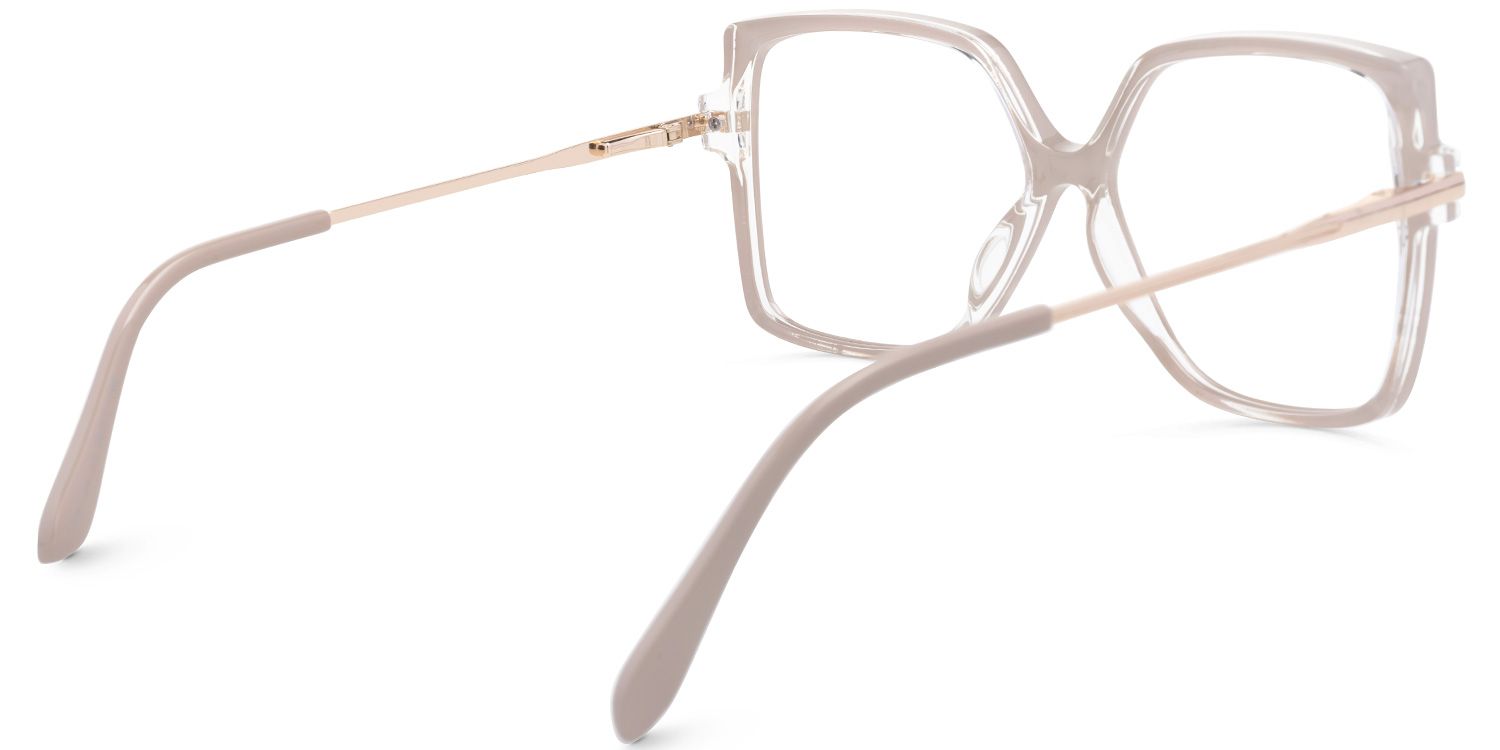 Square Dianne Pink Glasses deals -Zeelool Glasses3