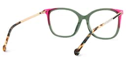 Nico Square Green Pink Glasses5