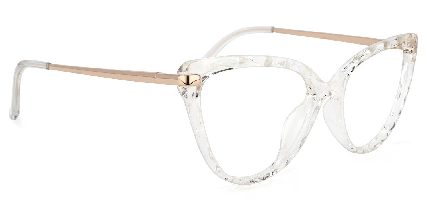 Lucas Cat Eye Glasses with Clear Frames | Zeelool2