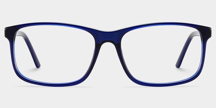 Connie Blue Rectangle Glasses