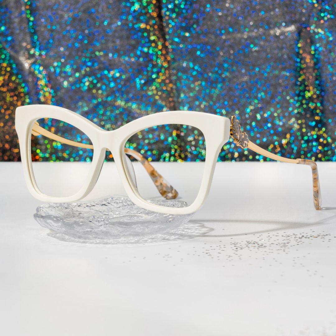 Elida Big White Glasses on sale | Zeelool0