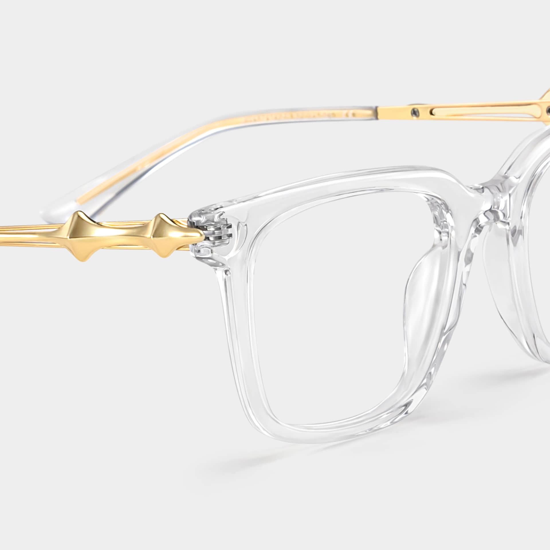 Reese crystal glasses with gold rims Online | ZEELOOL4