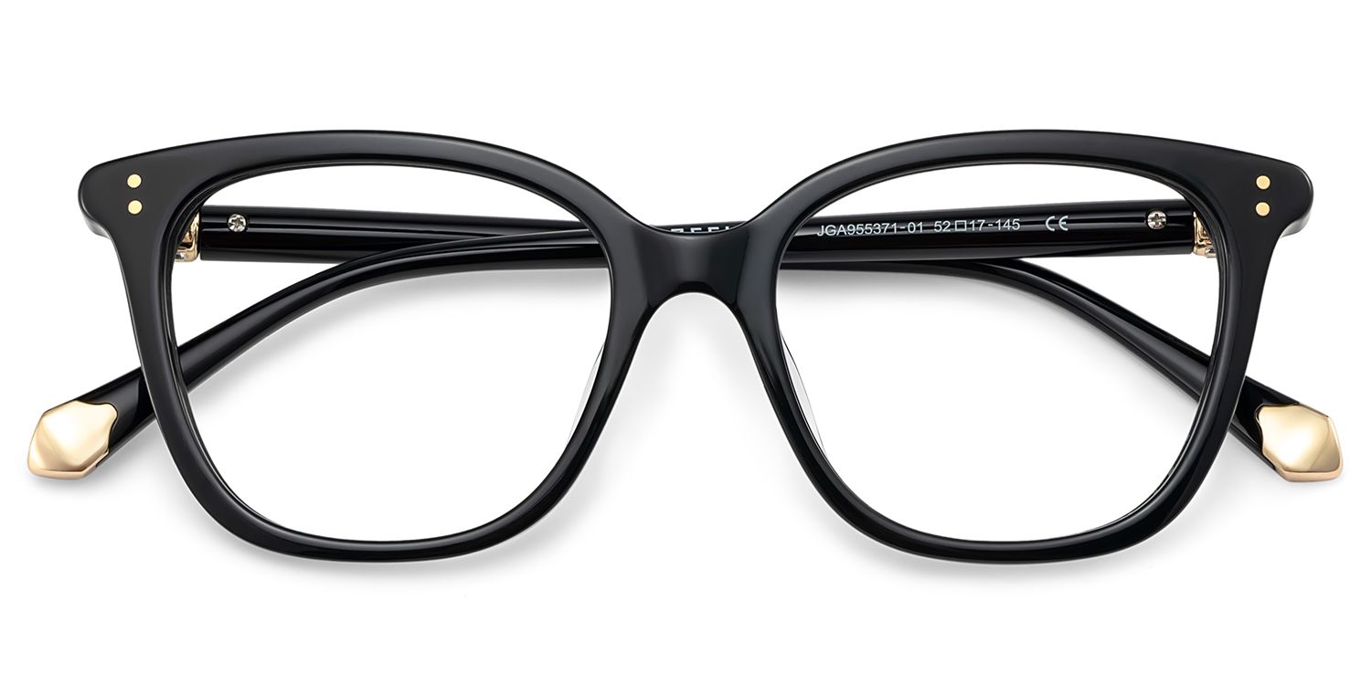 Square Black Eyeglasses- Miles Acetate Frame Glasses4