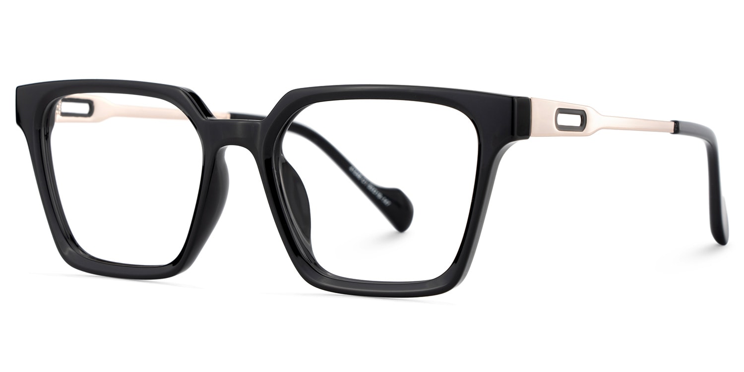 Mabel Square Black Glasses3