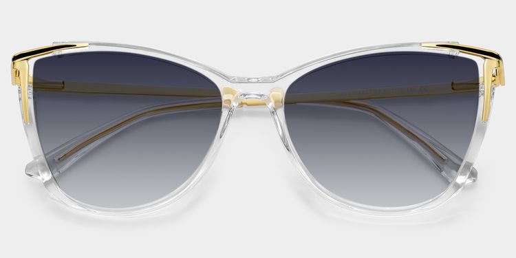 Yomary Clear Cat eye Sunglasses