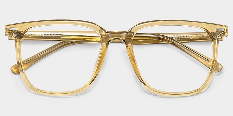 Eliza Beige Square Glasses