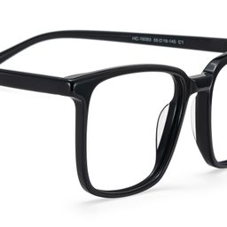 Aidan Rectangle Black Glasses5